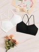Crisscross Back Bra Set 2pack