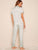 Striped Satin Shirt With Pants PJ Set