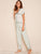 Striped Satin Shirt With Pants PJ Set