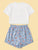 Cartoon & Letter Print Pajama Set