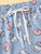 Cartoon & Letter Print Pajama Set