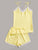 Lace Trim Satin Cami Pajama Set
