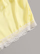 Lace Trim Satin Cami Pajama Set