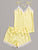 Lace Trim Satin Cami Pajama Set