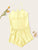 Satin Cami Top With Shorts PJ Set