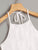 Tie Back Solid Halter Top