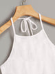 Tie Back Solid Halter Top