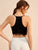 Contrast Lace Hem Knit Halter Top