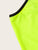 Neon Green Letter Print Double Strappy Crop Top