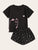Cat Print Top & Shorts PJ Set