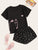 Cat Print Top & Shorts PJ Set
