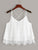 Lace Hem Criss Cross Back Strappy Top
