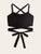 Solid Lace Up Knot Cami Top