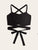 Solid Lace Up Knot Cami Top