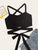 Solid Lace Up Knot Cami Top