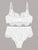 Eyelash Floral Lace Underwire Lingerie Set