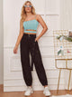 Solid Cut Out Crop Cami Top