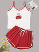 Cherry Print Cami Pajama Set