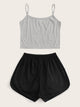 Letter Print Cami Pajama Set