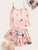 Crane Print Satin Cami PJ Set