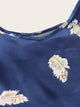 Feather Print Satin Cami Pajama Set