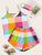 Plaid Cami Pajama Set With Eye Mask