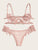 Cut-out Applique Underwire Lingerie Set