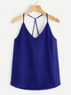 Criss Cross Solid Cami Top