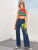 Rainbow Striped Contrast Binding Cami Top