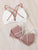Rib Criss Cross Back Bra Set 2pack