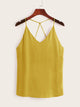 Criss Cross Solid Cami Top