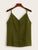 Solid Button Detail Chiffon Cami Top