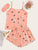 Rabbit Print Cami PJ Set With Eye Mask