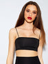 Solid Fitted Crop Cami Top
