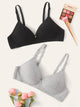 Adjustable Strap Bra Set 2pack