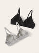 Adjustable Strap Bra Set 2pack