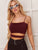 Solid Cut Out Crop Cami Top