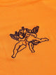 Neon Orange Angel Embroidery Knit Tank