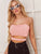 Solid Cut Out Crop Cami Top