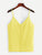 Solid Button Detail Chiffon Cami Top