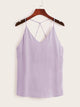 Criss Cross Solid Cami Top