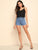 Button Detail Scallop Edge Cami Top
