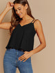 Double Strappy Flowy Solid Top