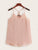 Ring Detail Strappy Layered Hem Top