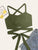 Solid Lace Up Knot Cami Top