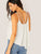 Strappy Detail High Low Flowy Top