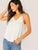 Strappy Detail High Low Flowy Top