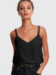 Solid Criss-cross Double Strappy Top