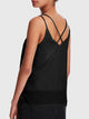 Solid Criss-cross Double Strappy Top