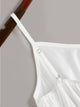 Eyelet Embroidery Ruffle Hem Cami Top